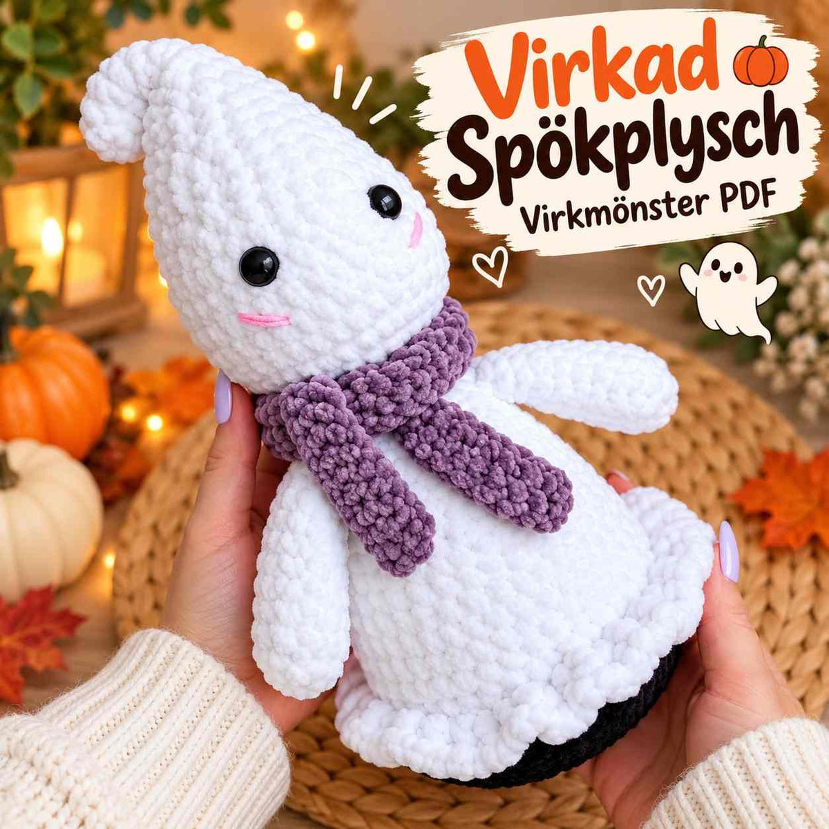 Virkad Spökplysch – Virkmönster PDF