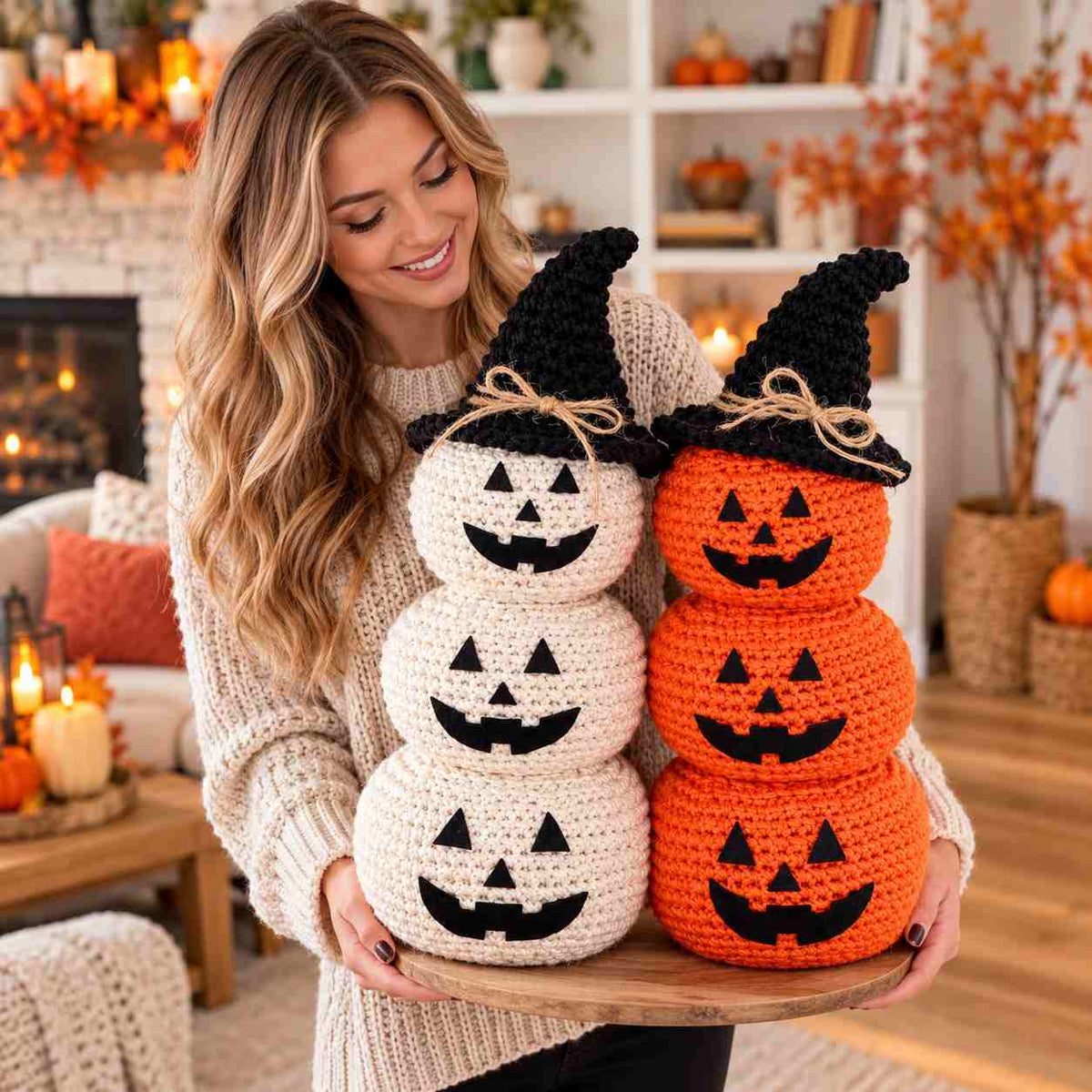 Virkad Jack-o’-lantern – Virkmönster PDF