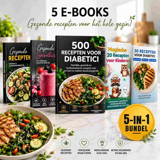 Gezonde Receptencollectie – 5 eBooks – 630 Recepten