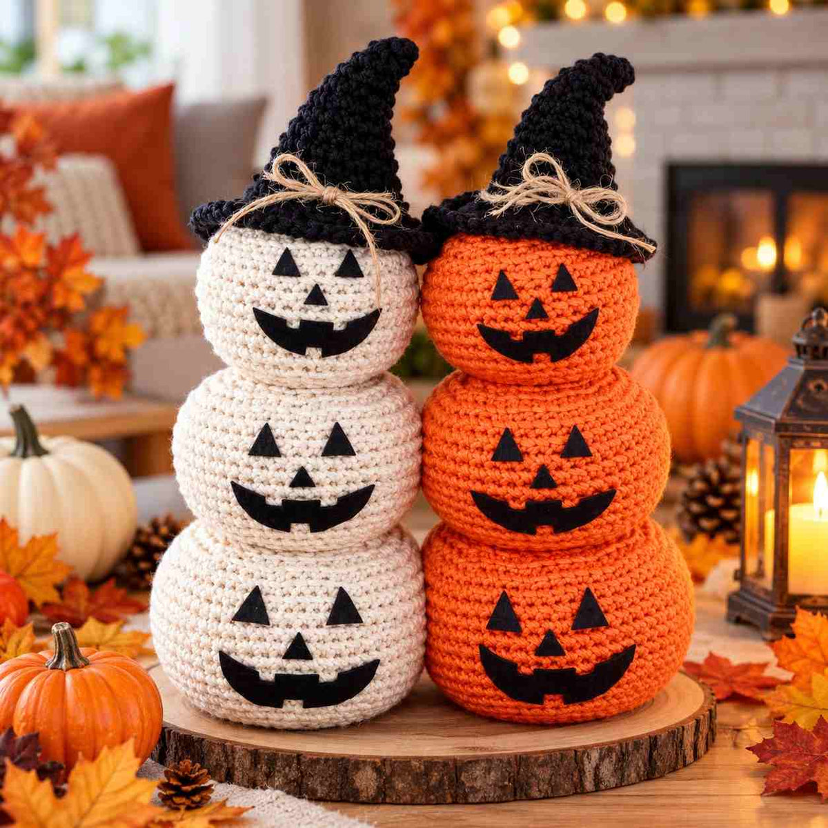 Virkad Jack-o’-lantern – Virkmönster PDF