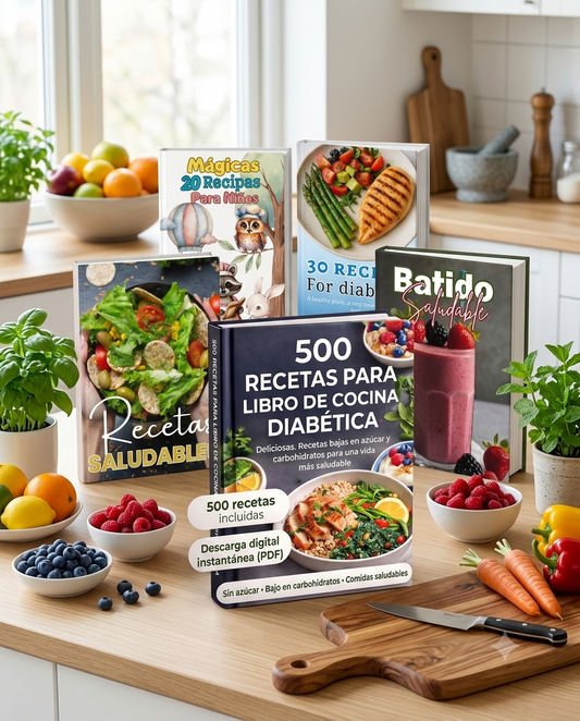 La Colección Definitiva de Recetas Saludables – Pack de 5 eBooks
