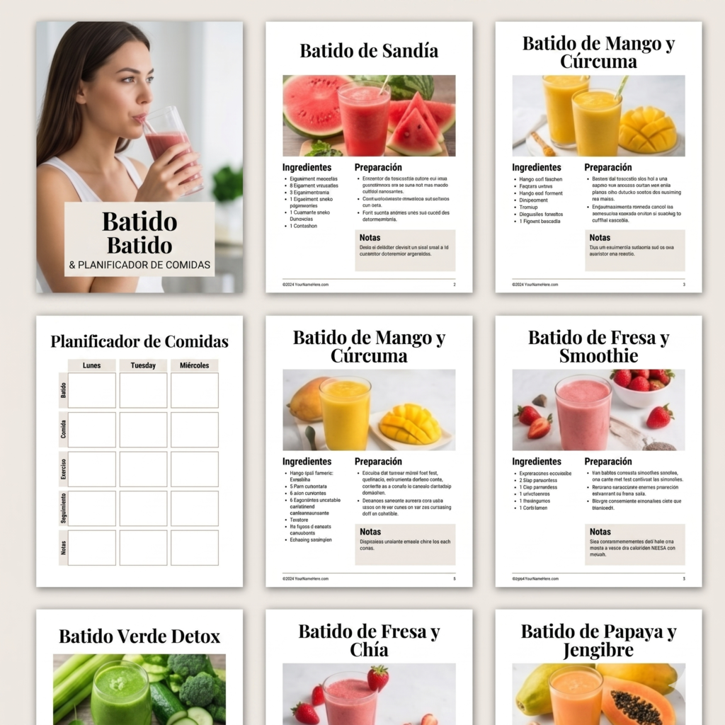 Recetas de Smoothies Saludables — eBook
