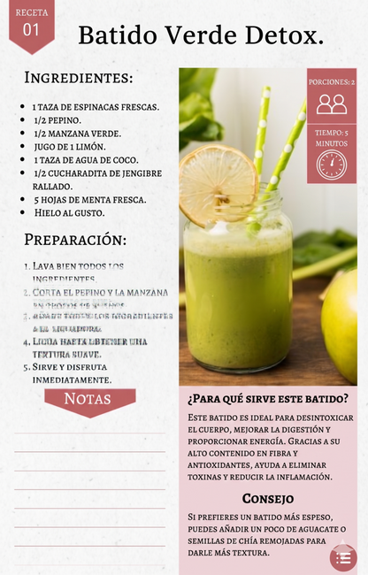 Recetas de Smoothies Saludables — eBook