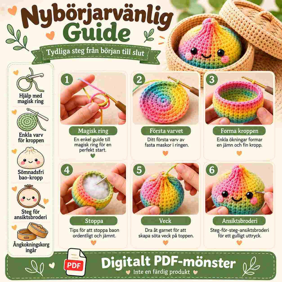 Bao Bun – Virkmönster PDF