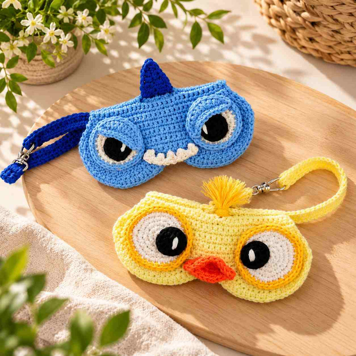 12-in-1 Crochet Pattern – Cute Animal Glasses Cases