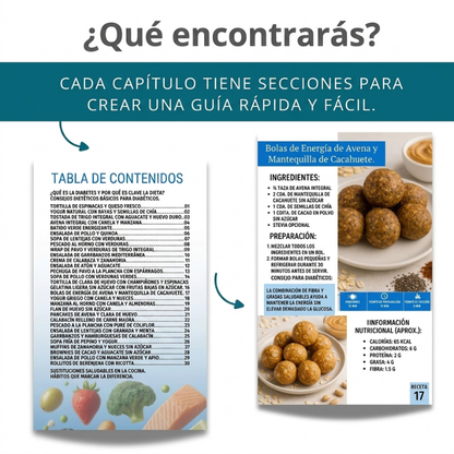 eBook de Recetas para Diabéticos — 30 Recetas Fáciles y Saludables