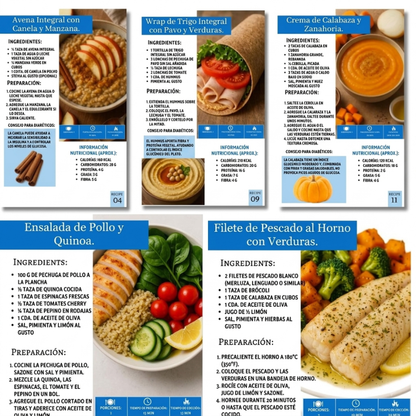 eBook de Recetas para Diabéticos — 30 Recetas Fáciles y Saludables