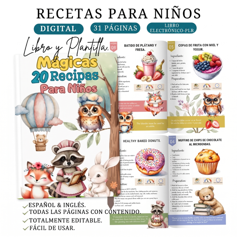 Recetas Saludables para Niños — eBook
