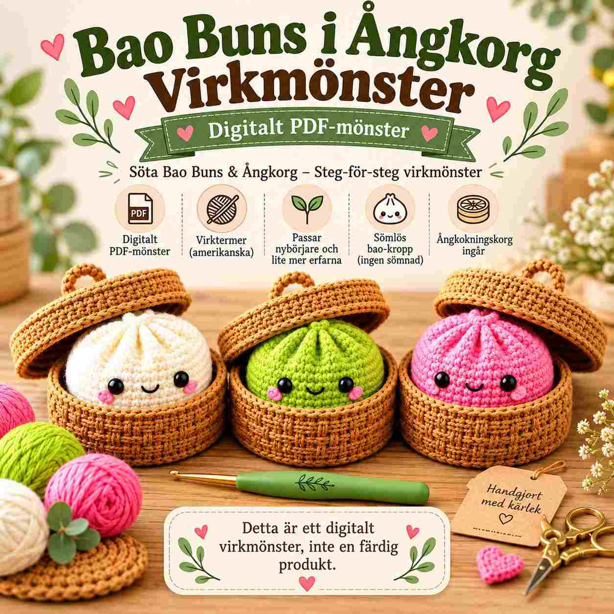 Bao Bun – Virkmönster PDF